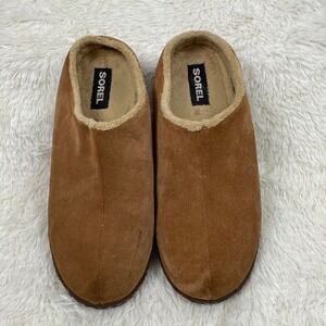 Sorel Slipper Lanner Ridge II Shoes Youth Girls Boys Size 6 Suede Camel Brown